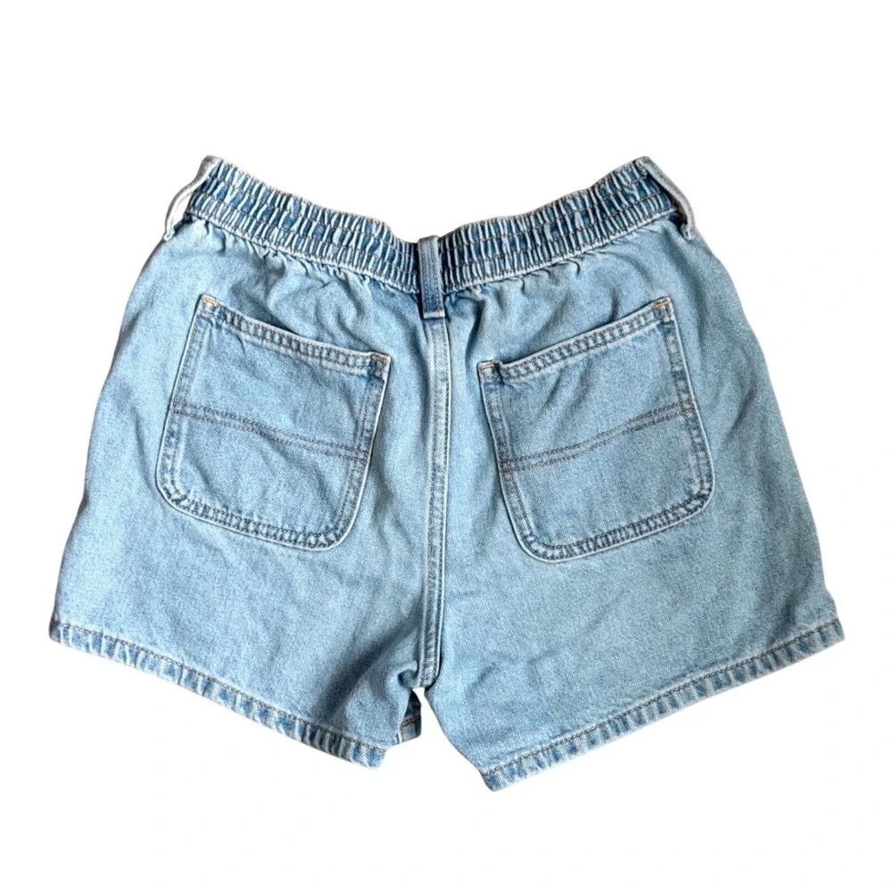 Old Navy Utility Jean Shorts Girls XL 14-16 Light Wash Elastic High Waisted